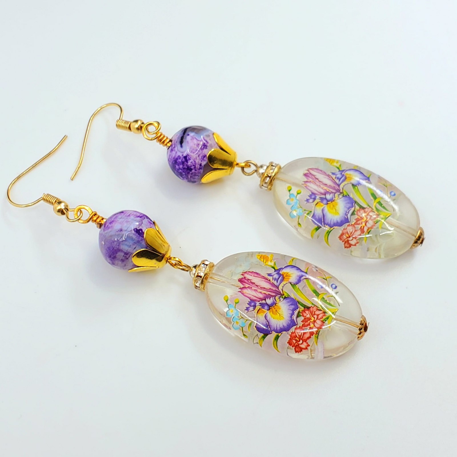 Rare Find Gemstone Tenisha Bead Earrings | JoyAni Designs